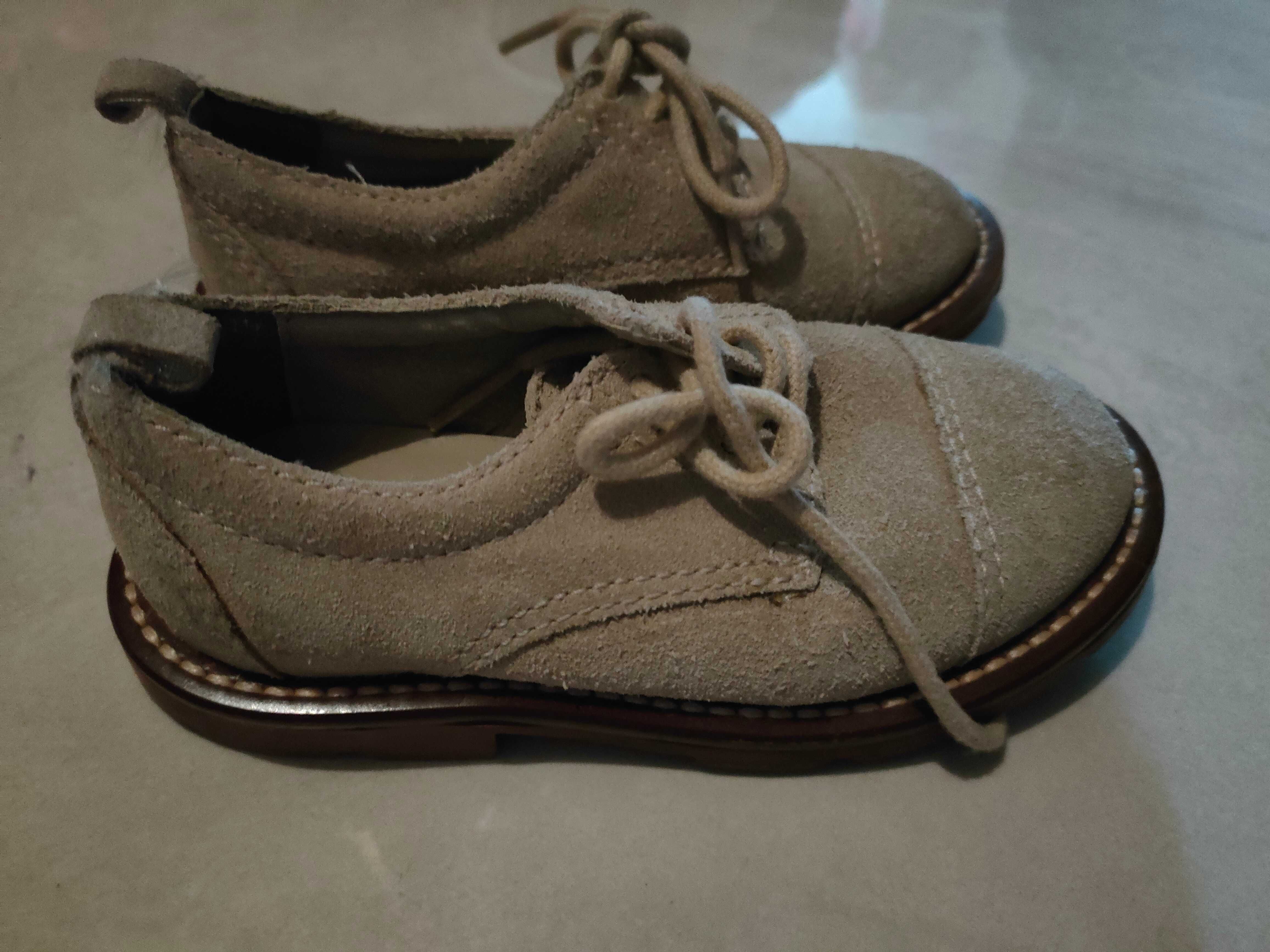 Buty skórzane  jasne