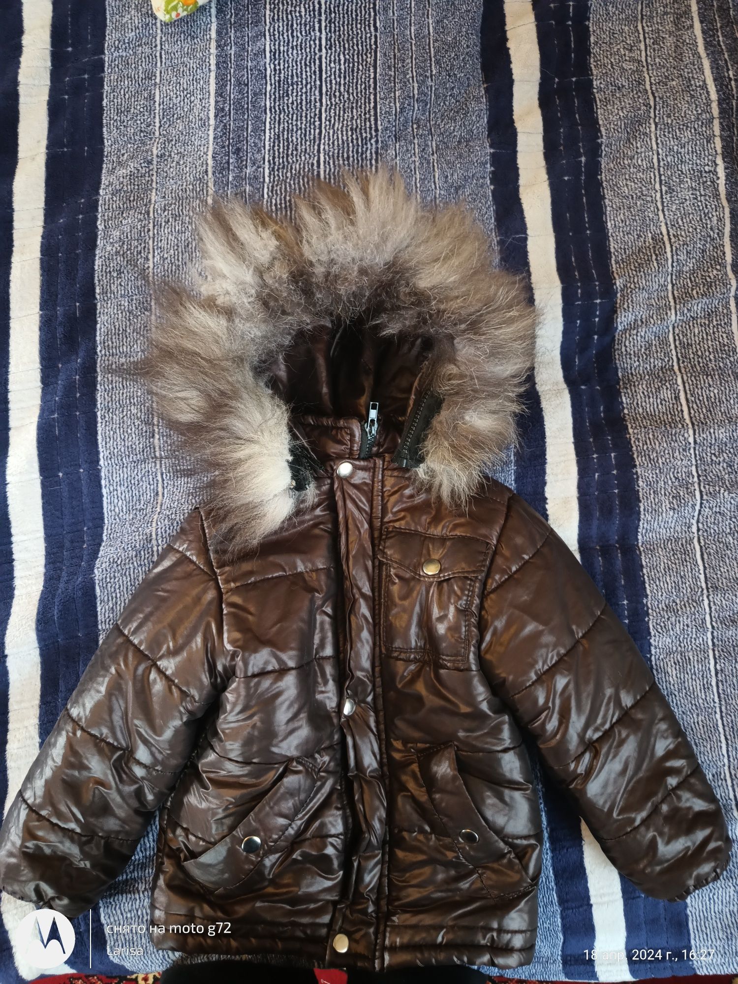 Зимняя куртка для мальчика 2-3 годика