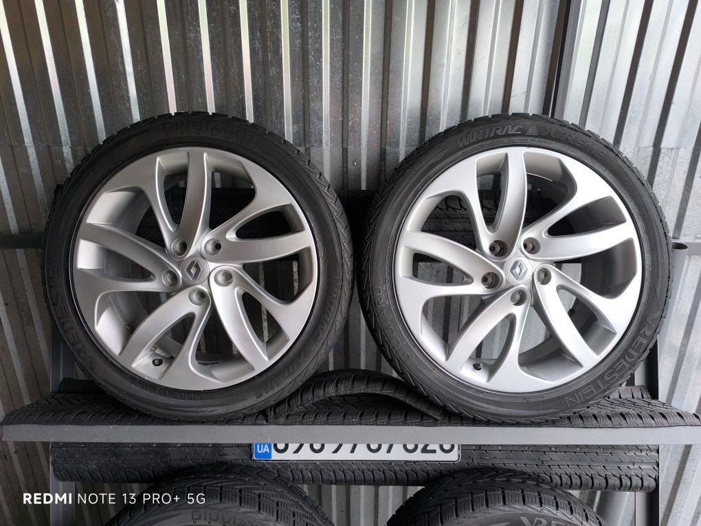 Колеса R18 5x114.3 7.5J ET52 ЦО 66.1 мм всесезон 225/45R18