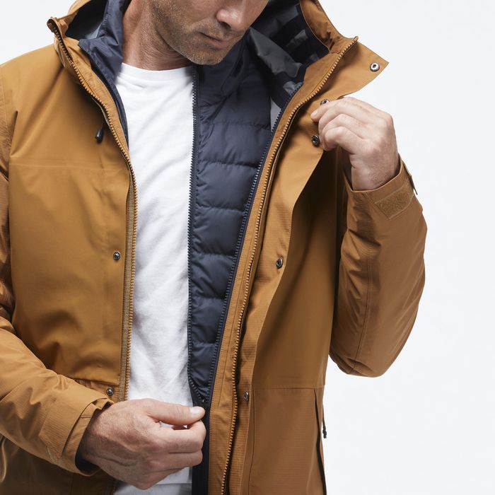 Casaco de caminhada 3 em 1 impermeável - SH900 mountain -10°C - Homem