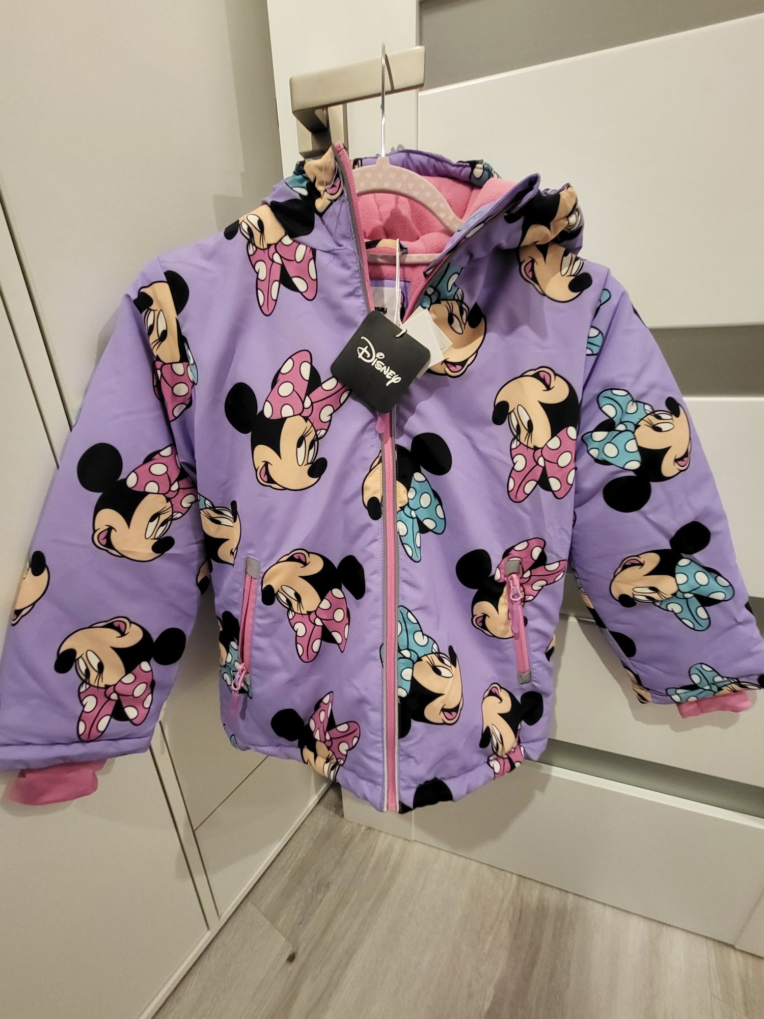 Nowy komplet Minnie Kurtka i Spodnie Narciarskie rozm. 140