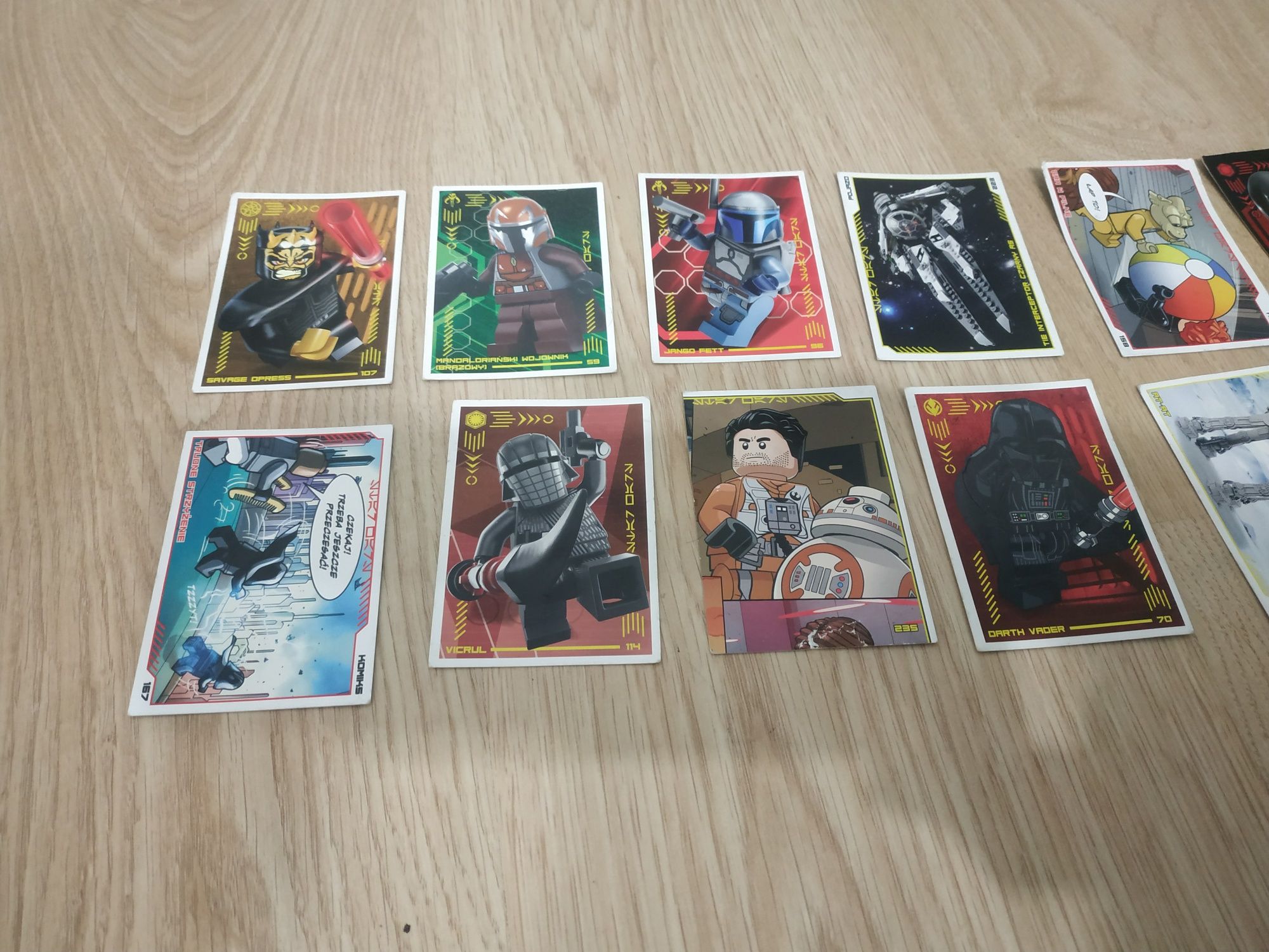 Karty LEGO star wars 14szt