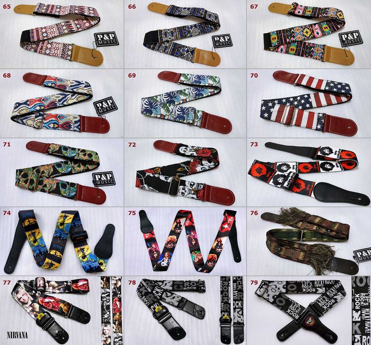 Ремень гитарный в ассортименте, ремень для укулеле