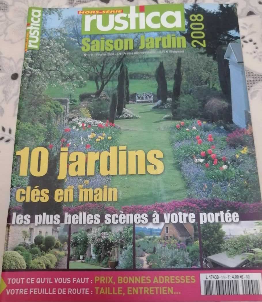 6 revistas francesas RUSTICA / Jardins - como Novas