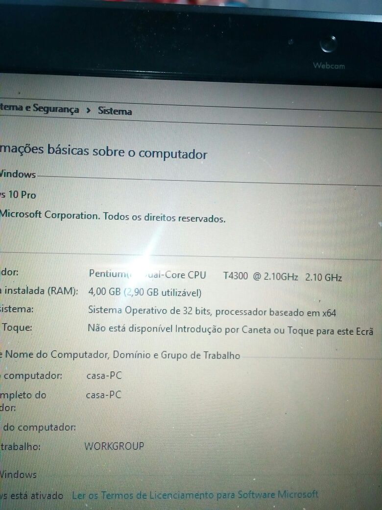 Hp compag CQ61 com w10 é ler