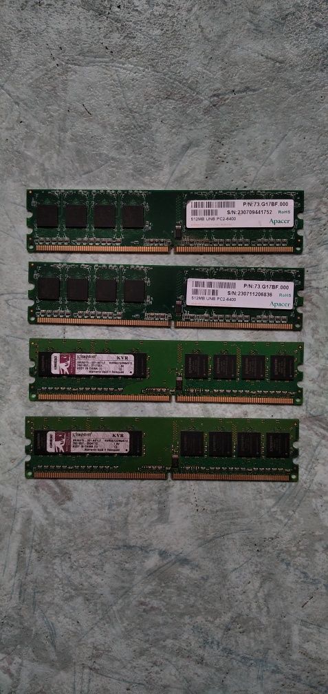 Оперативная память DDR2 Apacer & Kingston