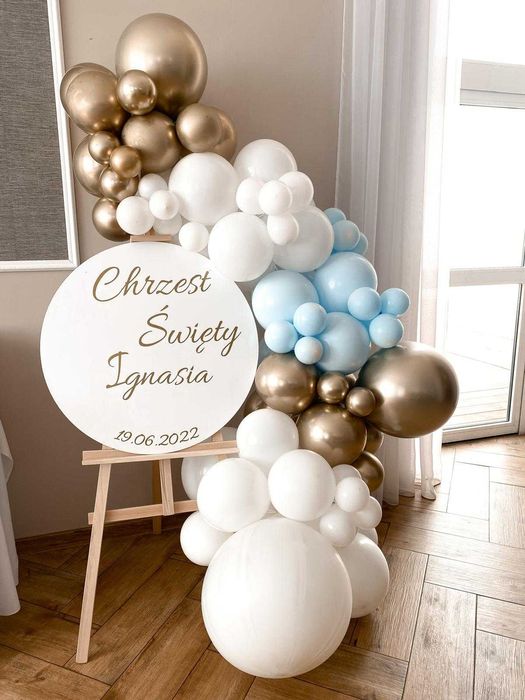 Ścianka, dekoracje, balony, urodziny, Komunia, Chrzest, Baby shower