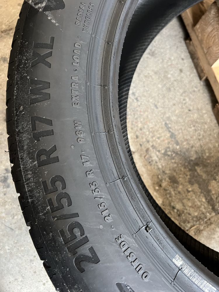 1x opona letnia 215/55/R17 98W continental eco contact 6