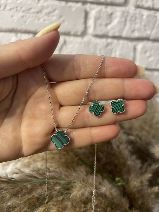 Набір кольє та сережки Van cleef