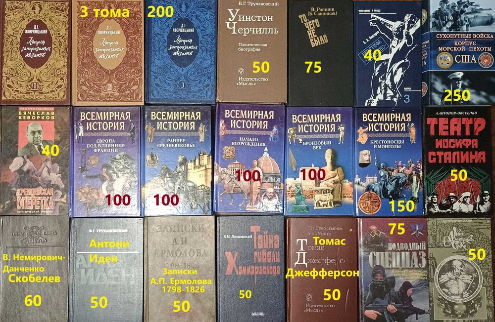 И1 Комплект книг. История, журналистика, политика.