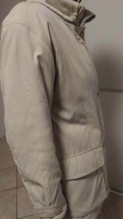 Parka a 3/4 em cor Creme