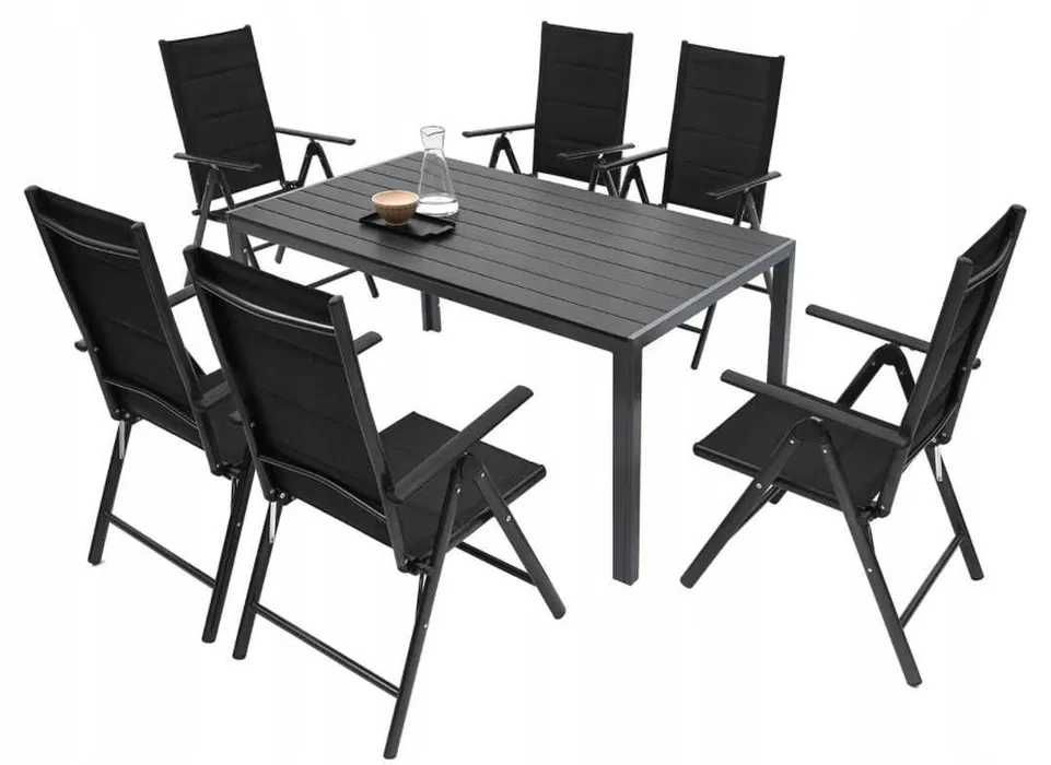 Meble Ogrodowe Zestaw STÓŁ 6+1 NA TARAS BALKON