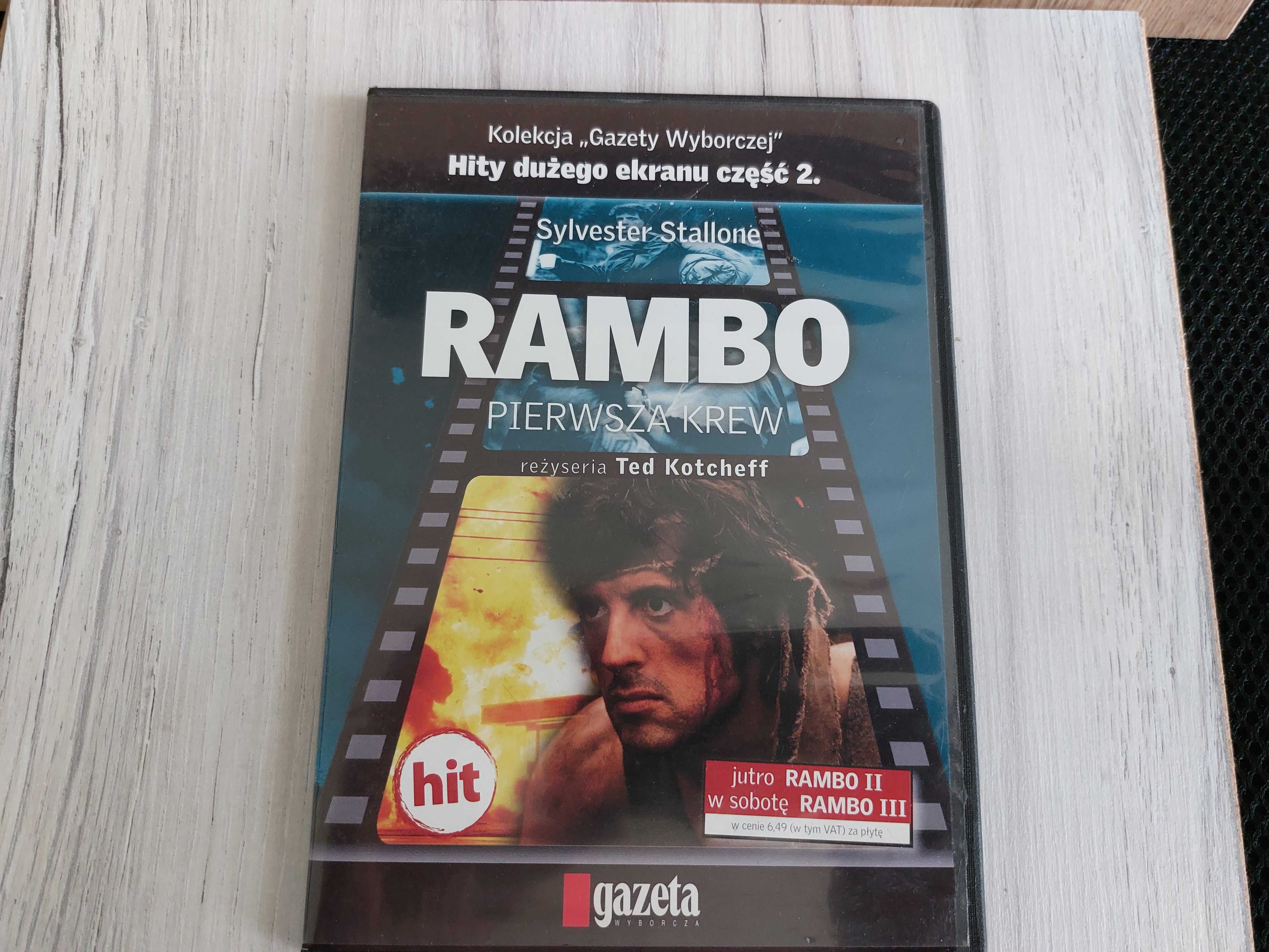 „Rambo, pierwsza krew”, płyta DVD, kolekcja Gazety Wyborczej