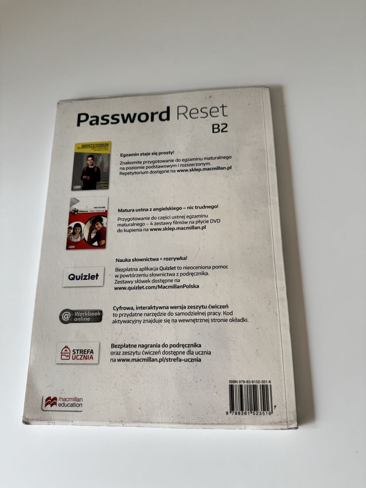 Zeszyt ćwiczeń Password Reset B2 Workbook