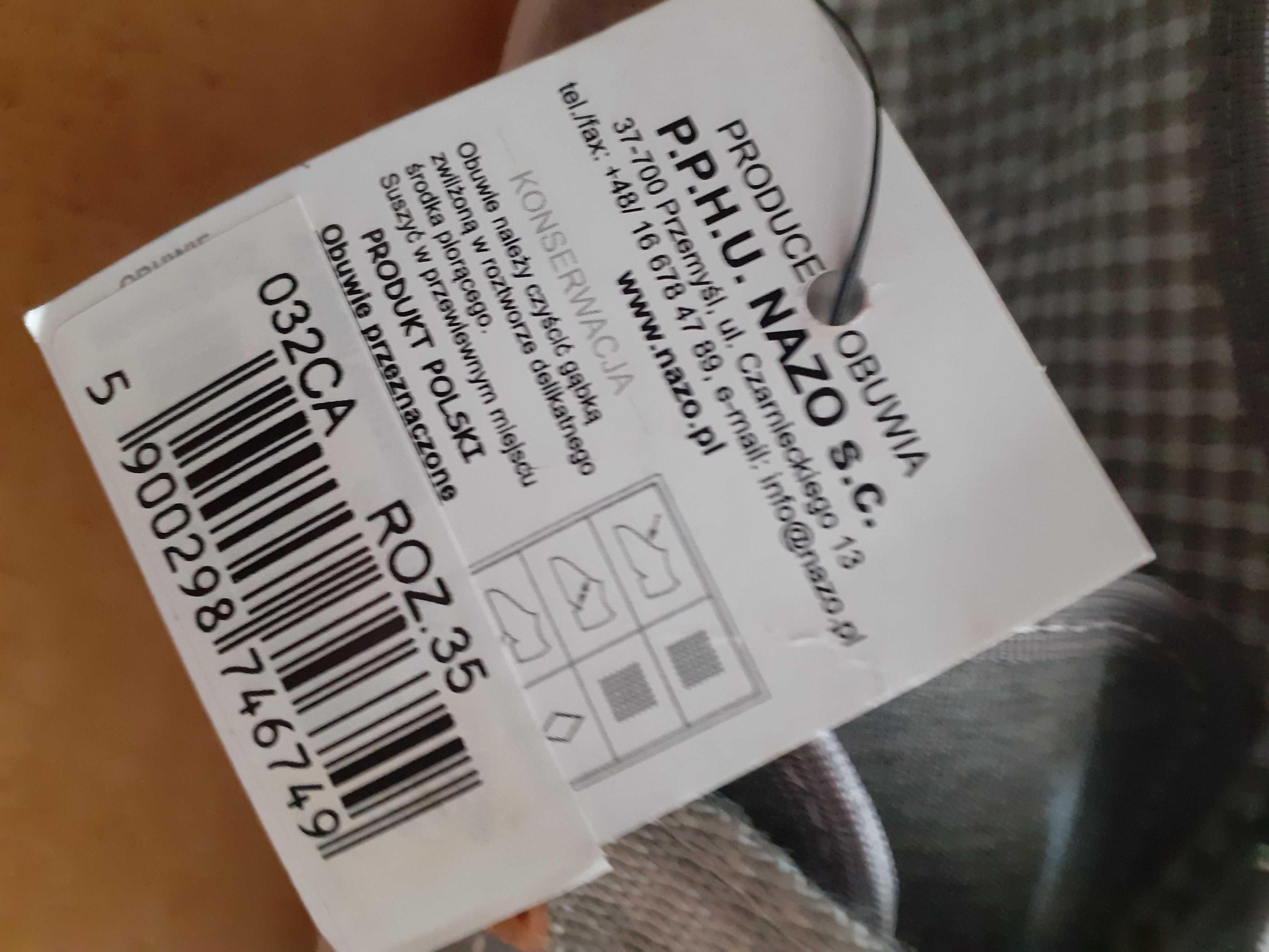 Trampki Nazo r.35 nowe z metkami