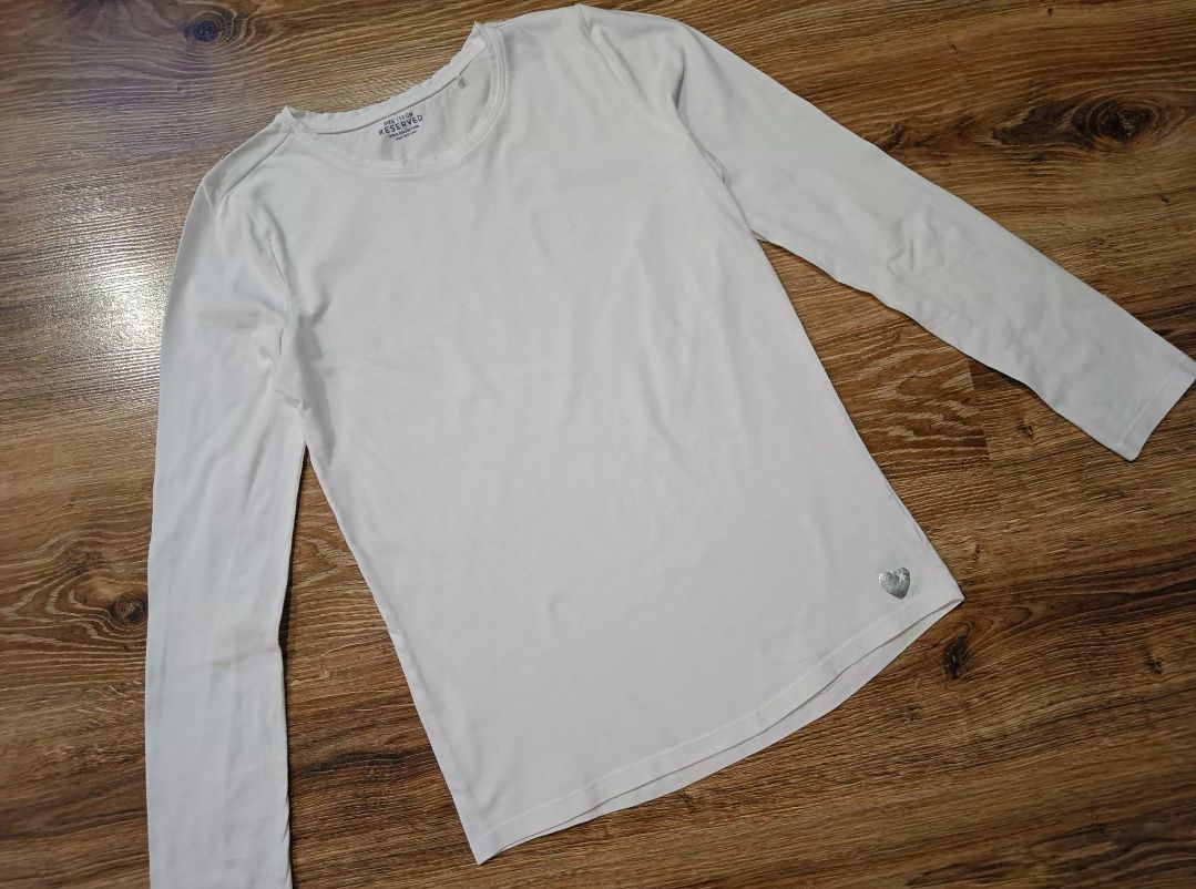 RESERVED 3 szt. bluzek bluzki tscherty z długim rękawem rozm. 152