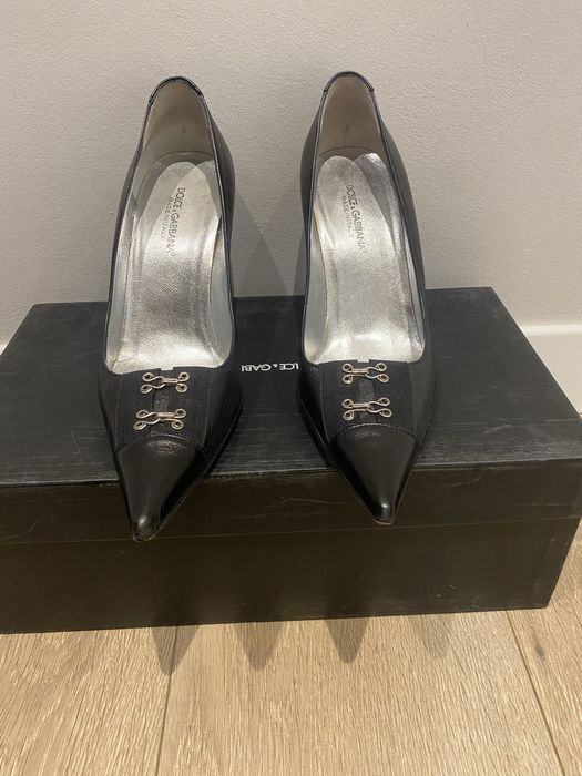 D&G шкіряні жіночі туфлі,р.38,5