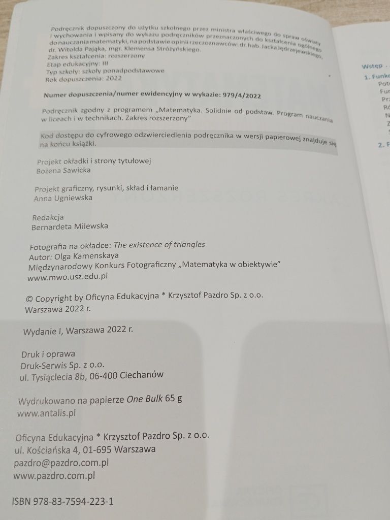 Podręcznik Matematyka 4