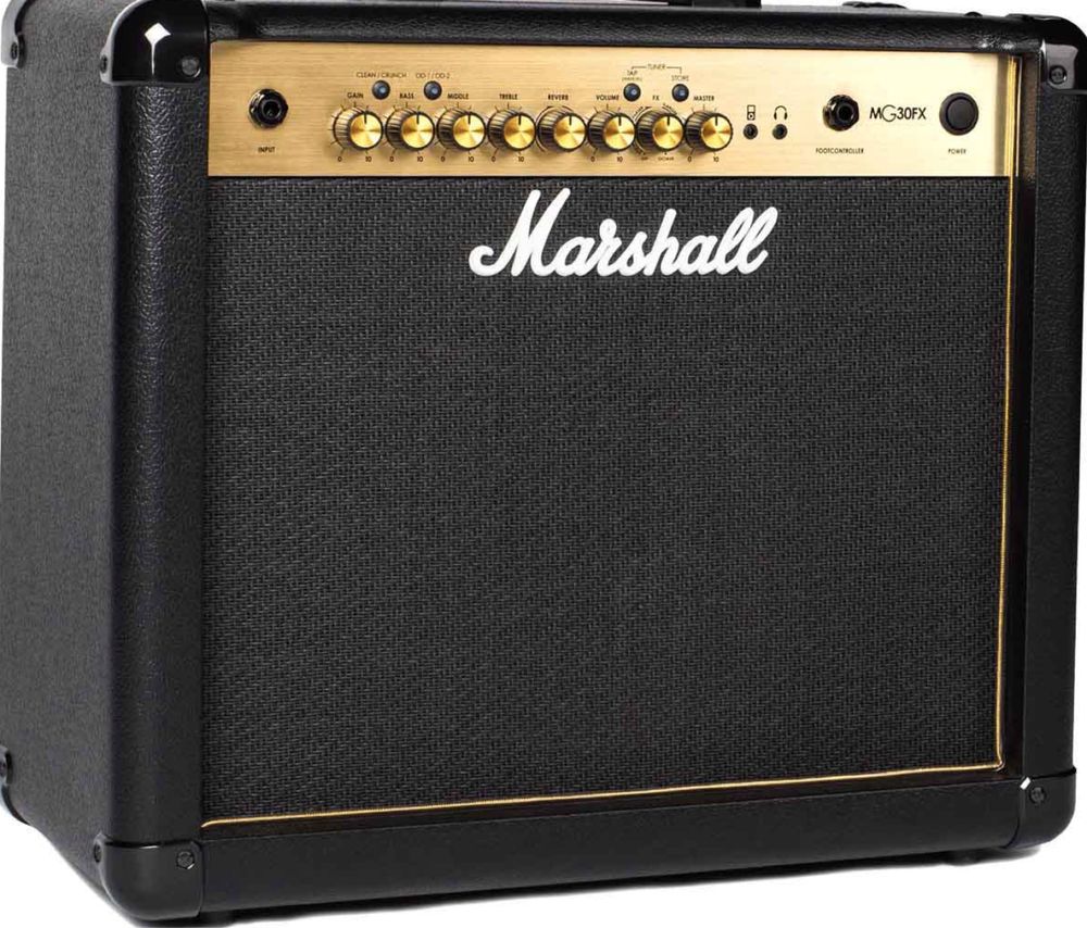 Amplificador Marshall MG30FX + pedaleira Marshall PEDL90008 como novos