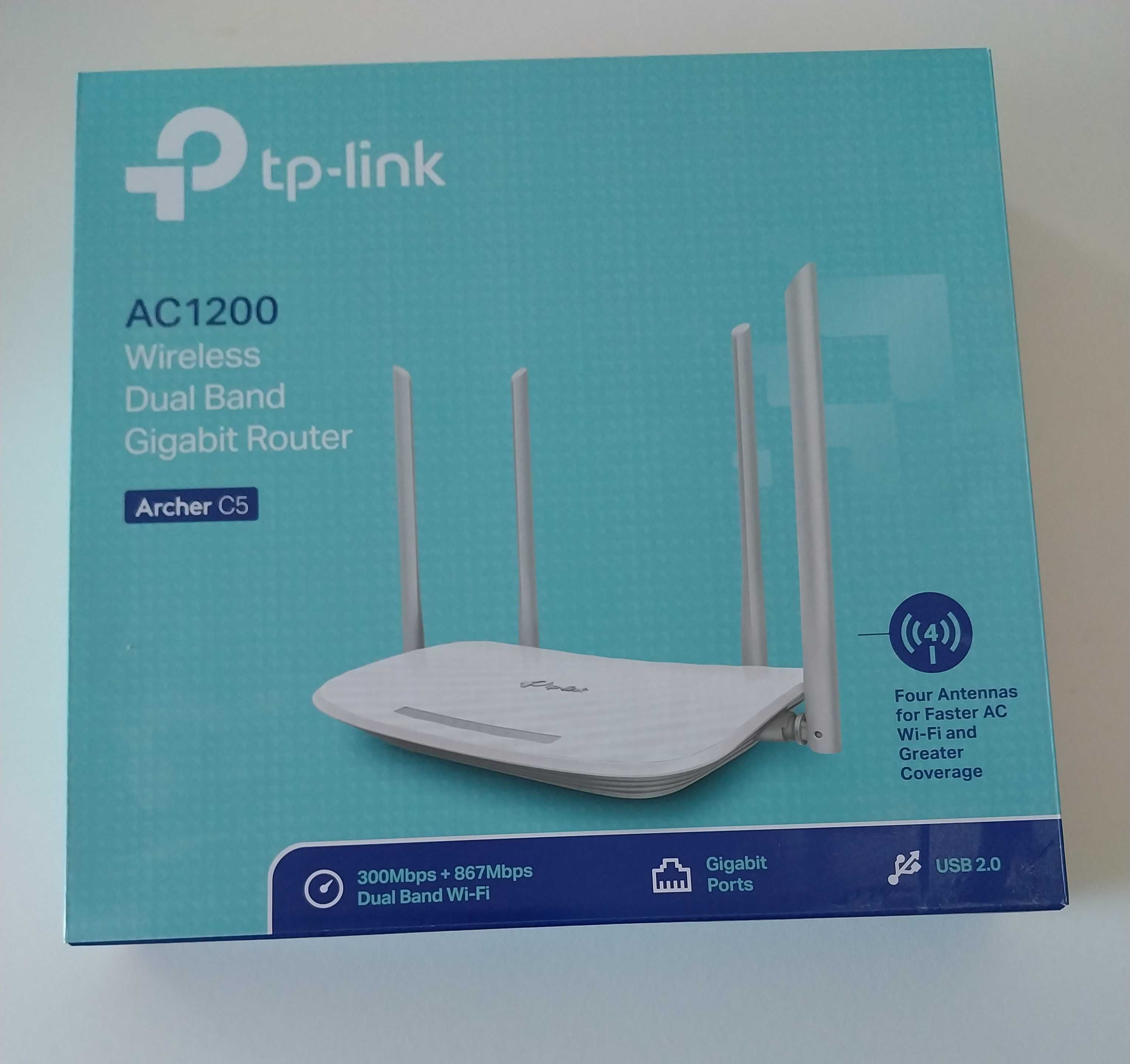 Router TP-Link Wireless AC1200 Archer C5 Dual-Band Gigabit USB (Novo)