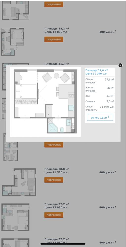 Продам квартиры 32м2, 64м2, 96м2 ЖК Ясный, Ясногородка, 30кмКиев