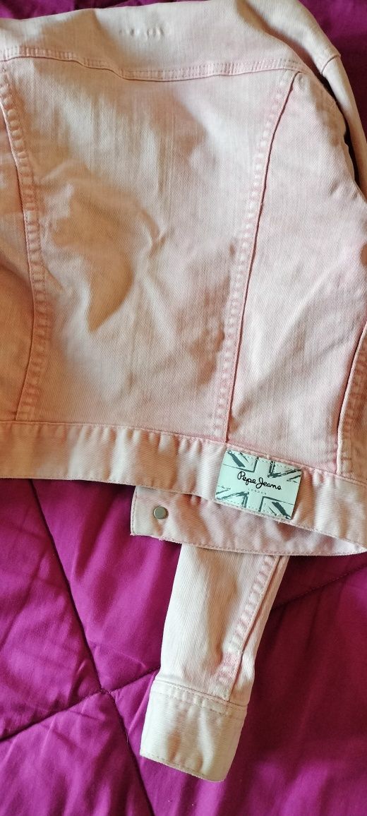 Blusão ganga rosa Pepe Jeans