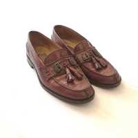 Sapatos Vintage Mocassins com berloques, de pele.