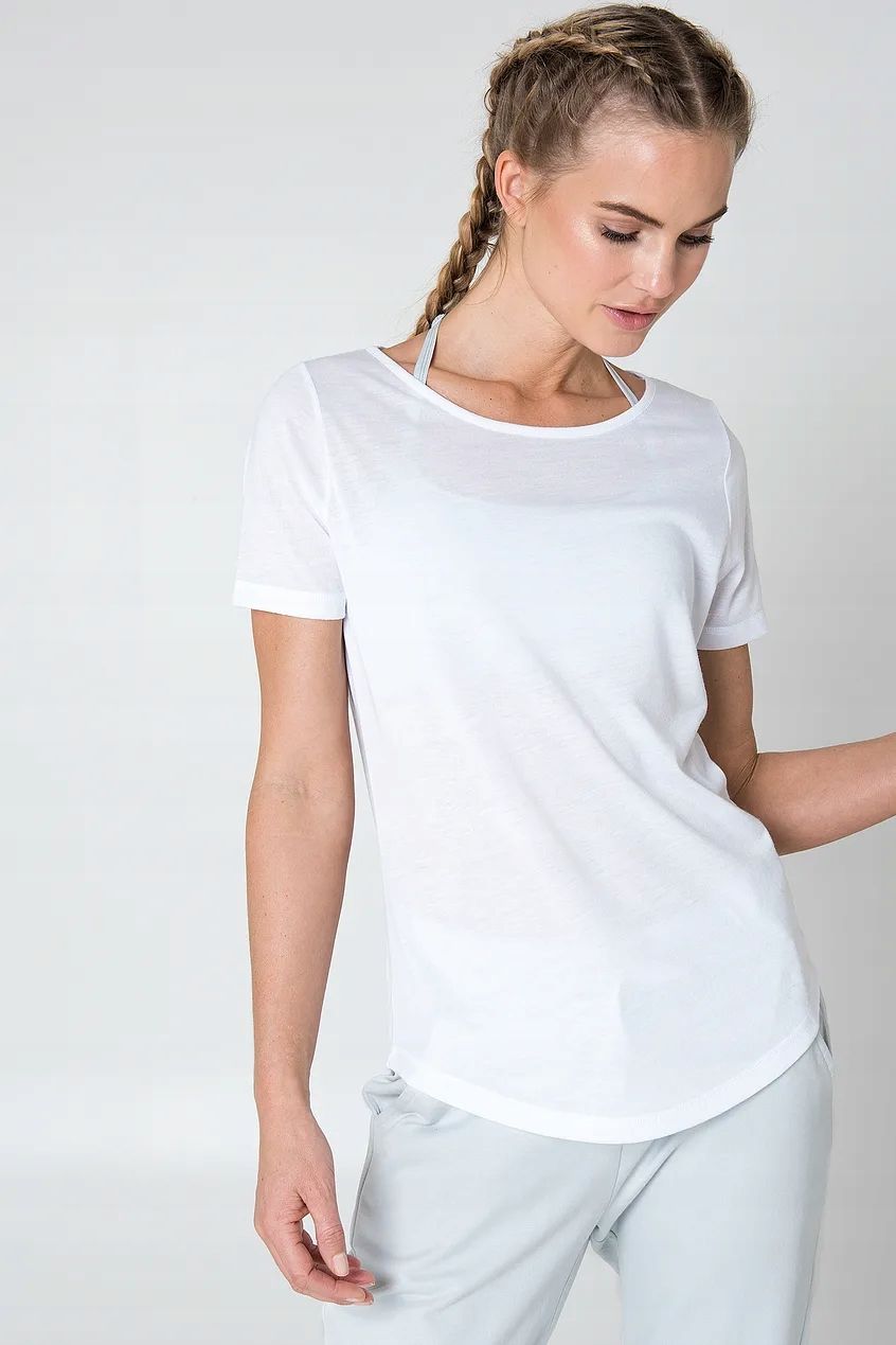 Na-Kd Toned T-Shirt Biały Basic S 36