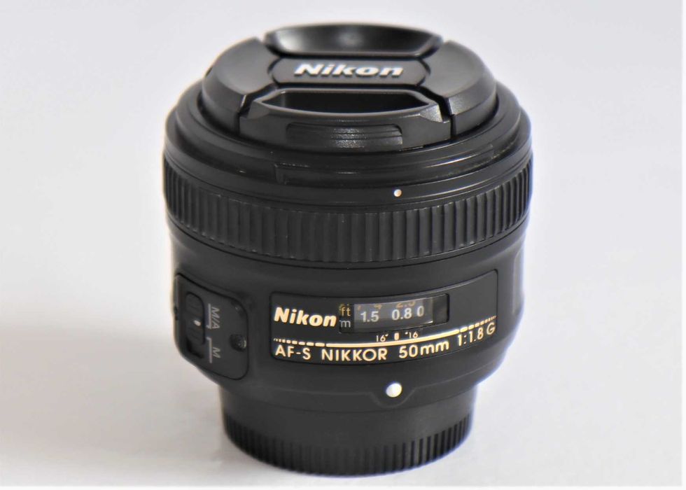 Lente Nikon 50mm f\1.8 G objetiva em excelente estado