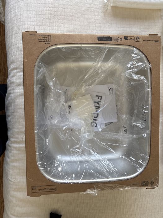 IKEA FYNDIG Zlew wpuszczany 1 komorowy z 1 rurociągiem