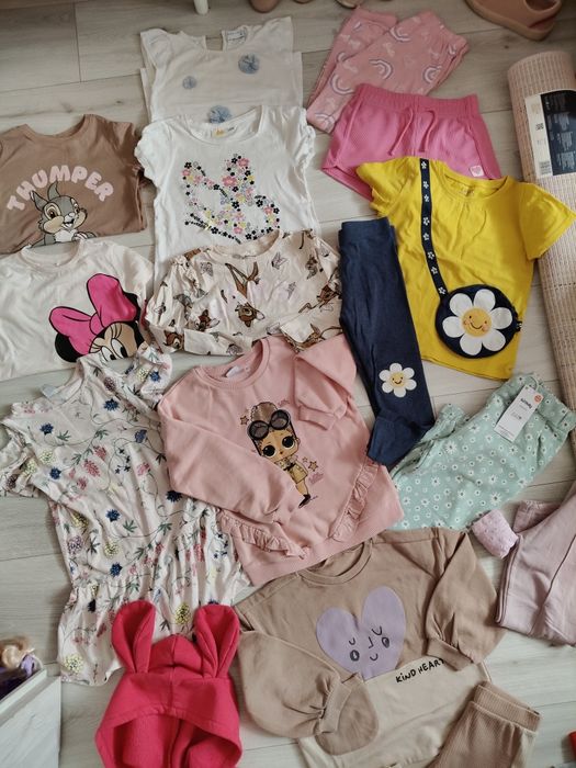 Paka ubrań dla dziewczynki r.110/116