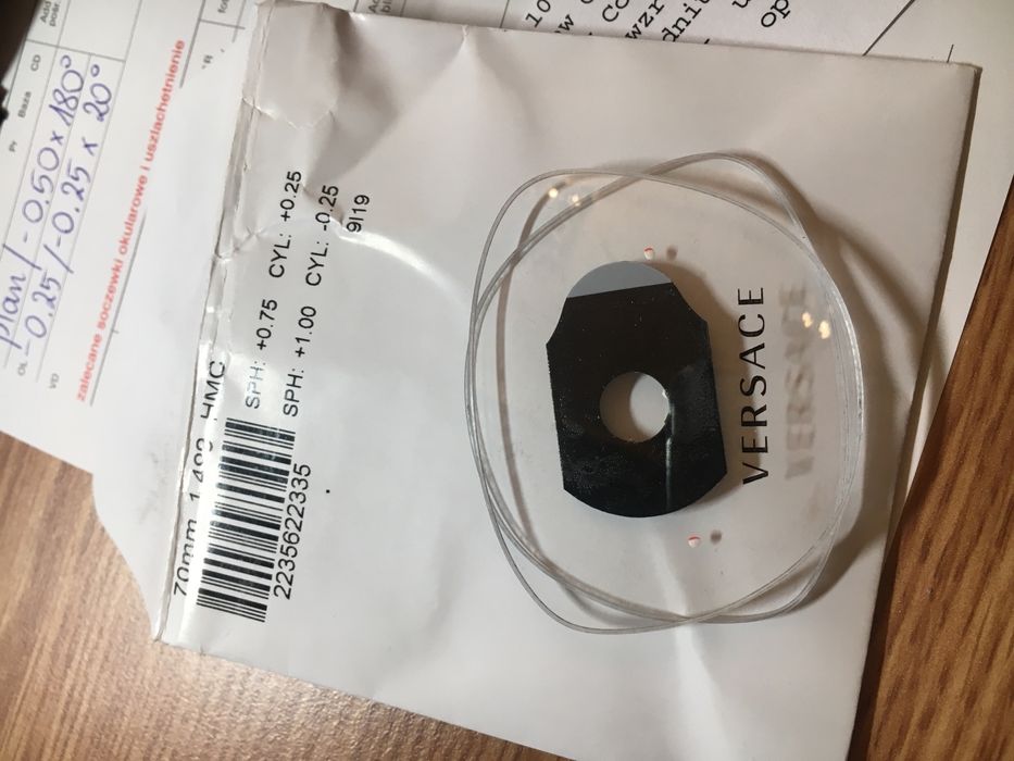 Versace oprawki zlote+szkła korekcyjne i zerówki