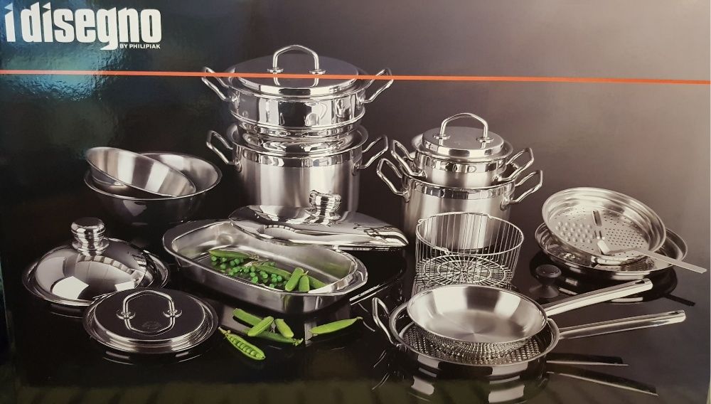 Nowy zestaw garnków Philipiak - najnowszy model z metalowymi uchwytami