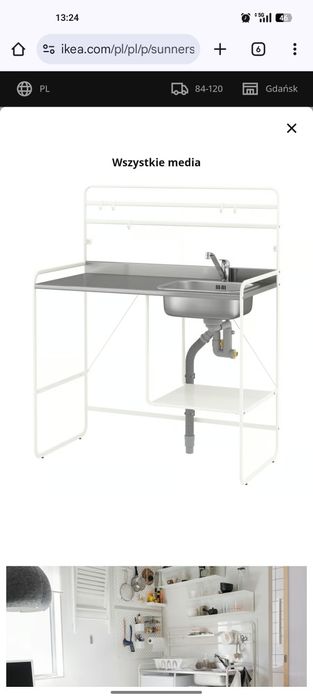 Ikea sunnersta zlew techniczny budowlany roboczy