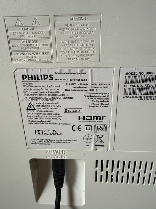 Telewizor TV Android Philips 50PFH6510 Led FHD DVBT2 50 Cal Ambilight