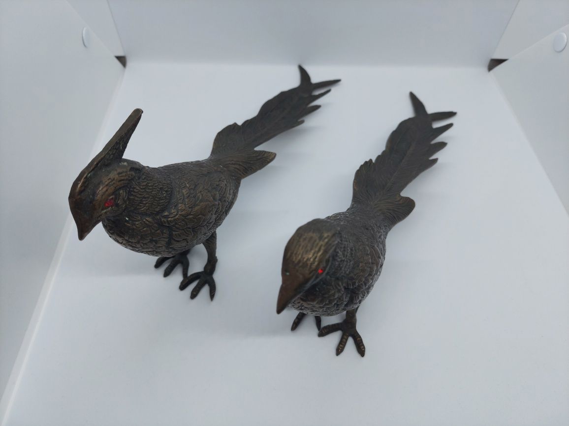 Faisões em Bronze Decorativos - Escultura Faisões Caça