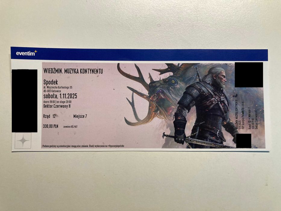 Bilet na koncert "Wiedźmin. Muzyka Kontynentu" Katowice