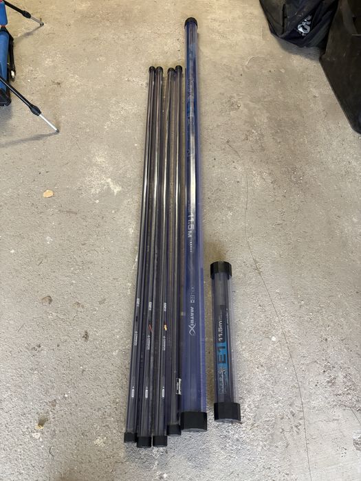 ZESTAW - Tyczka Matrix MTX E1 11,5m, rolki i akcesoria