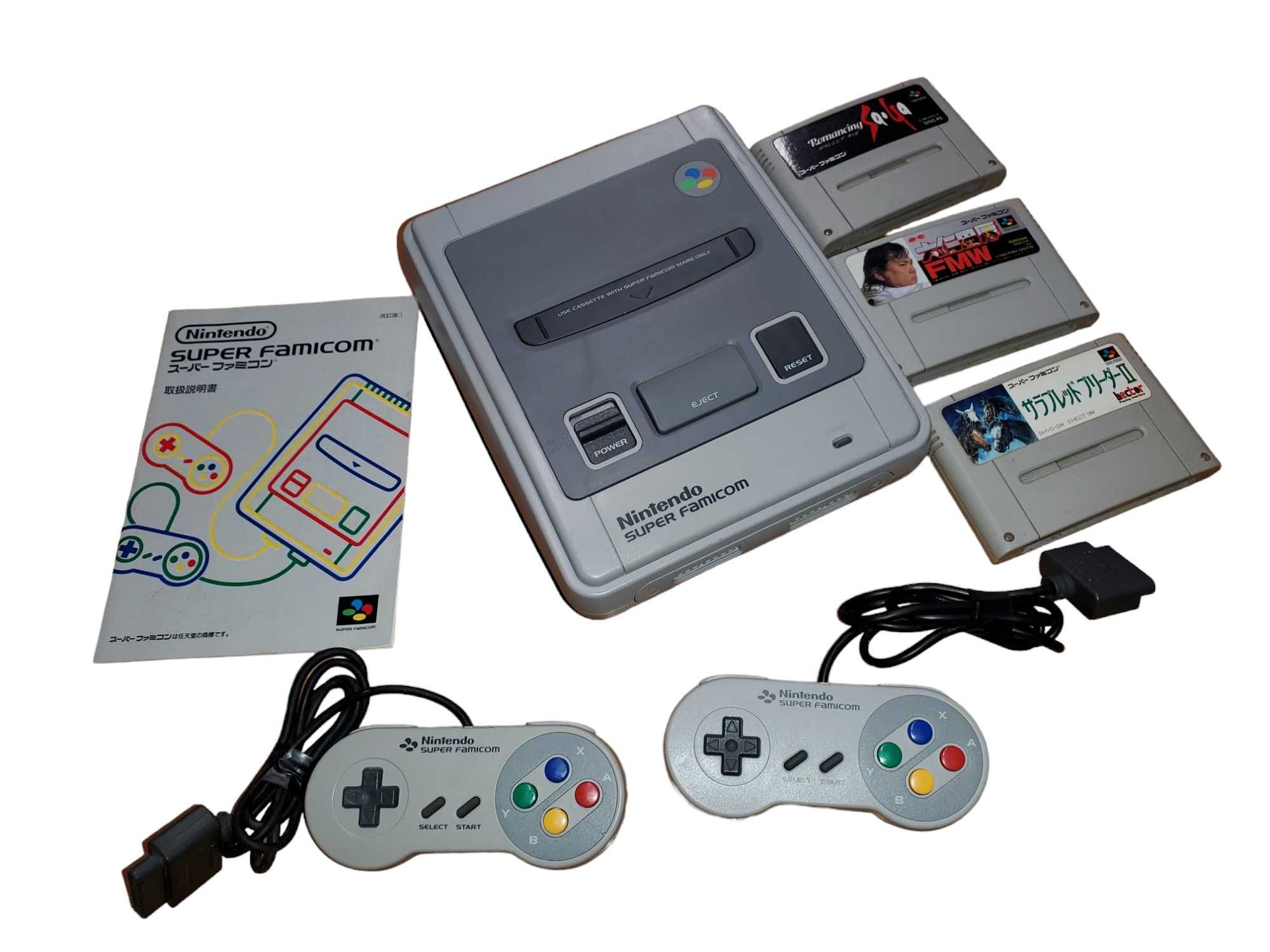 Konsola Super Famicom + 2XPAD + Gry + instrukcja