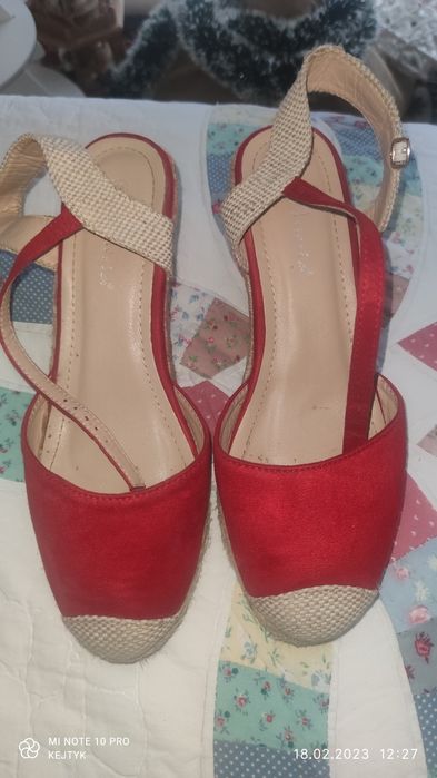 Sandały espadryle na koturnie 41