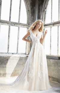 Suknia ślubna Mori Lee Kennedy 8206 + długi welon idealna