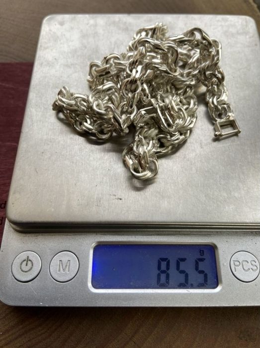 Срібний набір 100г ланцюжок+хрестик цепочка серебряная+крестик набор