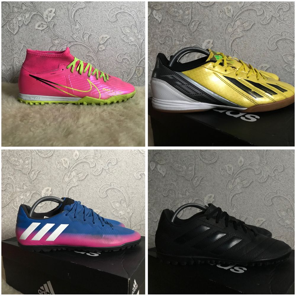 Оригінал! Сороконіжки Adidas Nike футзалки футбол 41 40,5 40 26 25,5