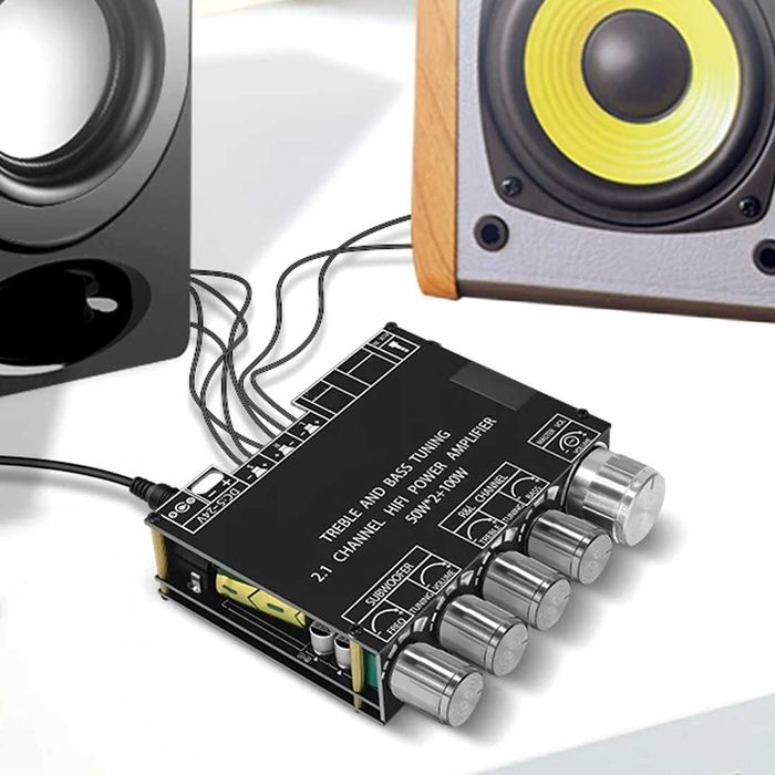 Hi-Fi Усилитель звука мощность 200W на 2.1 аудио канала підсилювач NEW