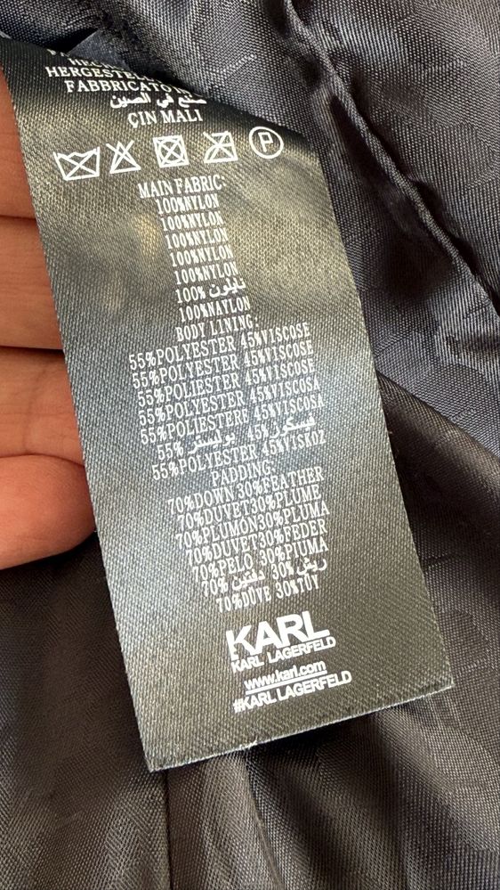 Kurtka puchowa Karl Lagerfeld