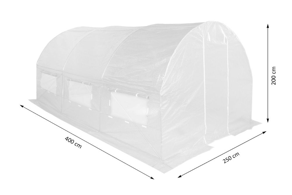 Tunel foliowy 2,5x4x2m. szklarnia tunel folia namiot