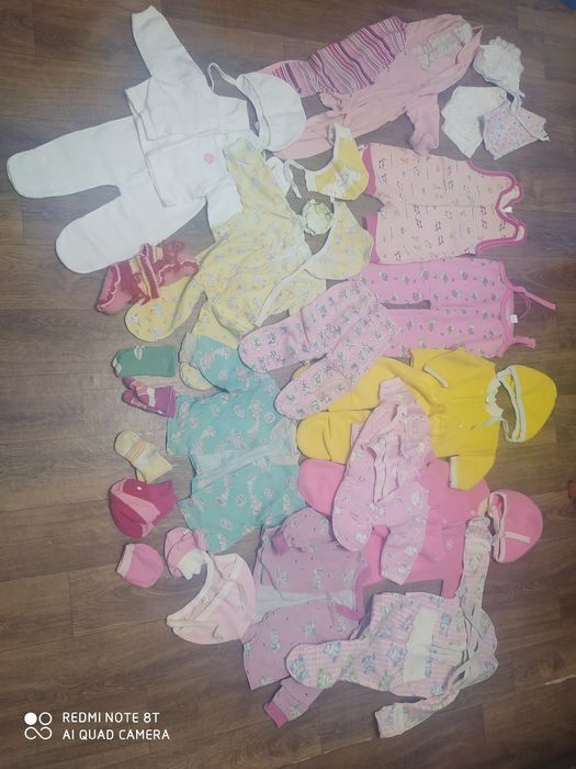 Пакет одяг дівчинка від народження + костюм до 1 року