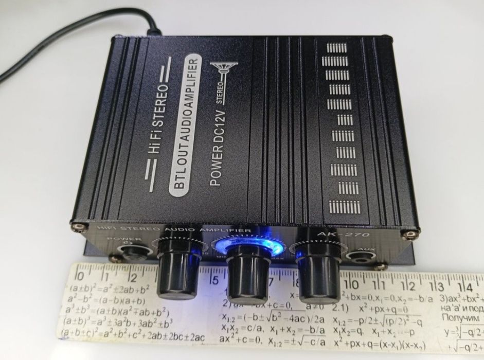 ‼️Усилитель мощности звука мини AK270 12V підстлювач звуку муз центр‼️