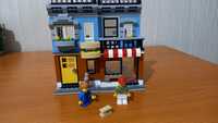 Lego/лего creator дом, магазинчик на углу кафе