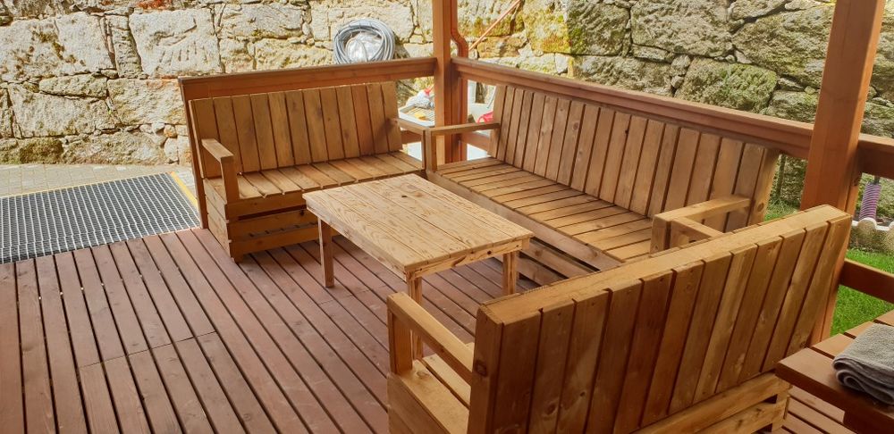 Sofás em Paletes madeira